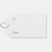 Eenvoudig Roos Gouden Faux Folie Dank u Cadeau Lab Cadeaulabel (Achterkant Horizontaal)