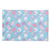 Eenvoudig roze en blauw paaspatroon | Proefcase Kussensloop (Achterkant-Links)