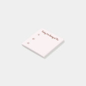 Eenvoudig roze en gratitude van Burgundy Post-it® Notes (Schuin)