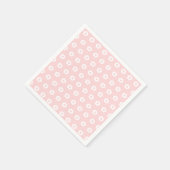 Eenvoudig roze,  Floral Pattern Servet (Hoek)