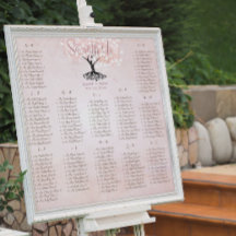 Eenvoudig roze hapje met bomen