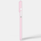 Eenvoudig Roze Initiaal Monogram Case-Mate iPhone Case (Achterkant / Links)