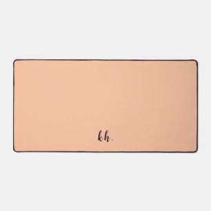 Eenvoudig roze kleurenmonogram Initialen Bureaumat