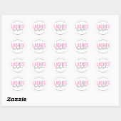 Eenvoudig roze label (Vel)