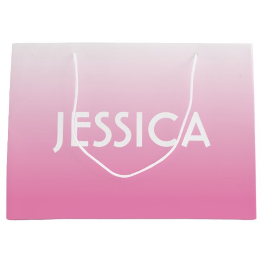 Eenvoudig roze, langzaam uitbreidbaar verloop en n groot cadeauzakje (Voorkant)