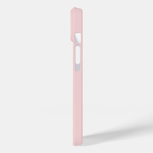Eenvoudig roze letter Initiaal Monogram Case-Mate iPhone Case (Achterkant / Links)