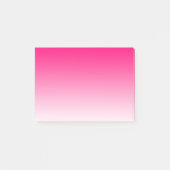 Eenvoudig roze naar wit post-it® notes (Voorkant)