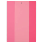 Eenvoudig Roze Strepen Wit Monogram Klembord (Achterkant)