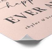 Eenvoudig roze Welkom bij ons, altijd na het teken Poster (Hoek)