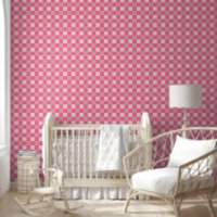 Eenvoudig roze wit controleert patroon