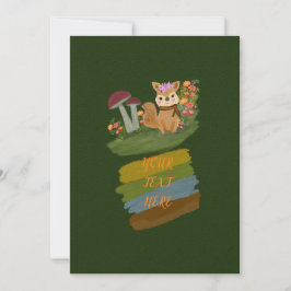 EENVOUDIG RUSTIEK BOSDIER THEMA SAVE THE DATE