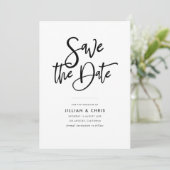 eenvoudig rustig manuscript sparen de datumkaart kaart (Staand voorkant)