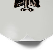 Eenvoudig Rustisch Compass Poster Perfect Poster (Hoek)