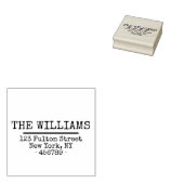 Eenvoudig Rustisch retouradres Rubberstempel (Gestempeld)