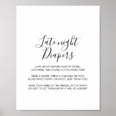 Eenvoudig, 's nachts, 's avonds luiersbord poster (Voorkant)