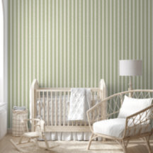Eenvoudig Saliegroen Nurserygestreepte Patroon