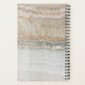 Eenvoudig Scandinavisch modern chic grijs wit marm Planner (Achterkant)