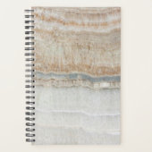 Eenvoudig Scandinavisch modern chic grijs wit marm Planner (Voorkant)