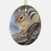 Eenvoudig Schattige Little Chipmunk Keramisch Ornament (Rechts)