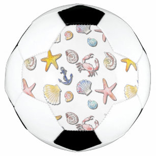 Eenvoudig Schattige strandontwerp Voetbal