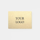 Eenvoudig schoon goud voor uw Logo Post-it® Notes (Voorkant)
