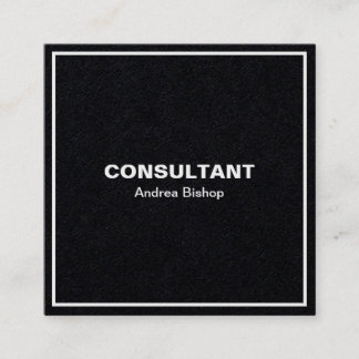 Eenvoudig schoon Lijst Klassiek vierkant Visitekaa Vierkante Visitekaartje