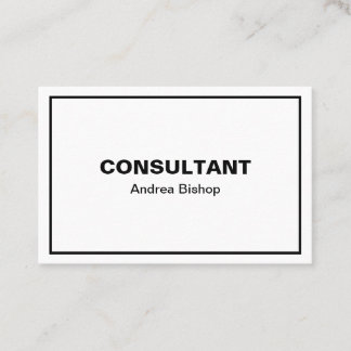 Eenvoudig, schoon Lijst Klassiek Visitekaartje