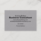 Eenvoudig schoon Lijst Klassiek Visitekaartje (Achterkant)