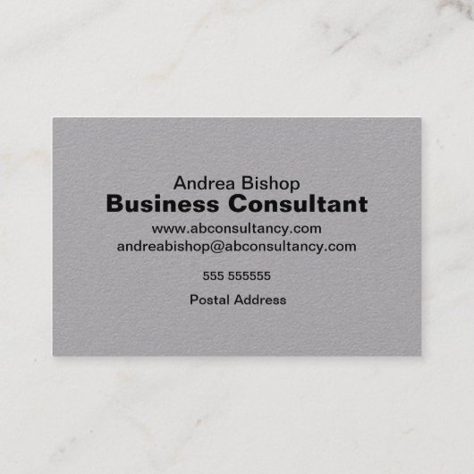 Eenvoudig schoon Lijst Klassiek Visitekaartje (Achterkant)