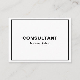 Eenvoudig, schoon Lijst Klassiek Visitekaartje