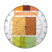 Eenvoudig schoon modern minimaal dartbord (Voorkant)