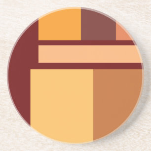 Eenvoudig schoon modern minimaal zandsteen onderzetter