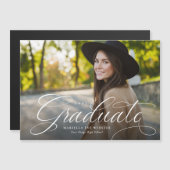 Eenvoudig script afstuderen magnetische aankondigi (Voorkant / Achterkant)