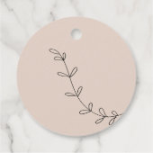 Eenvoudig Script-Baby shower Bedankjes Labels (Achterkant)