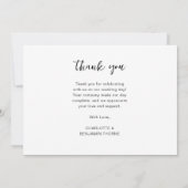 Eenvoudig script bedankt (Achterkant)