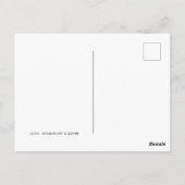 Eenvoudig script bedankt Briefkaart (Achterkant)