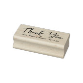 Eenvoudig script bedankt bruiloft 	rubberstempel (Stempel)