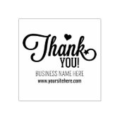 Eenvoudig script dank u, aangepaste business 	rubberstempel (Afrduk)