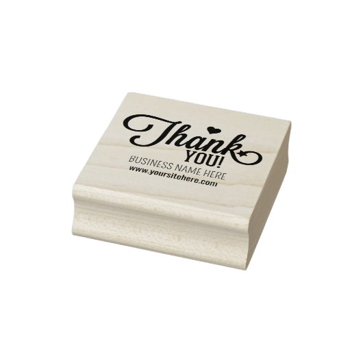 Eenvoudig script dank u, aangepaste business 	rubberstempel (Stempel)