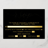 Eenvoudig script - Echte Folie - Bindende RSVP & M Folie Uitnodiging (Voorkant)