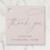 Eenvoudig script | Elegante gepersonaliseerde dank Bedankjes Labels (Voorkant)