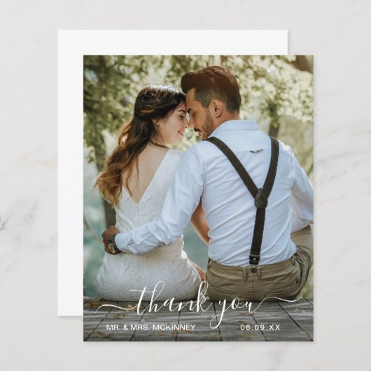 Eenvoudig script foto-budget bruiloft Hartelijk da (Voorkant / Achterkant)