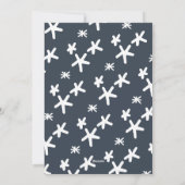 Eenvoudig script  foto moderne kerst feestdagenkaart (Achterkant)