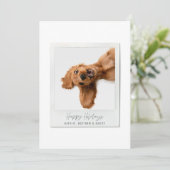 Eenvoudig script foto moderne kerst feestdagenkaart (Staand voorkant)