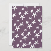 Eenvoudig script  foto moderne kerst feestdagenkaart (Achterkant)