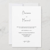 Eenvoudig script foto Weddenschap Kaart (Voorkant)