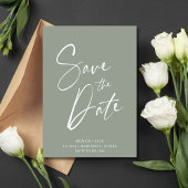Eenvoudig script foto Weddenschap Save The Date