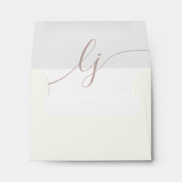 Eenvoudig script Gepersonaliseerd briefpapier Ivoo Envelop