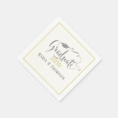 Eenvoudig Script Graduation Party Custom Servet (Hoek)