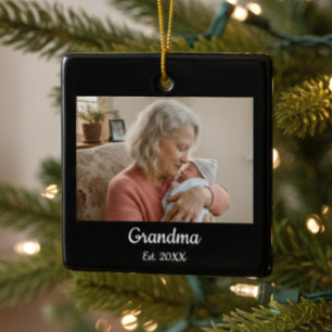 Eenvoudig script Grootmoeder Geschatte jaar Keramisch Ornament